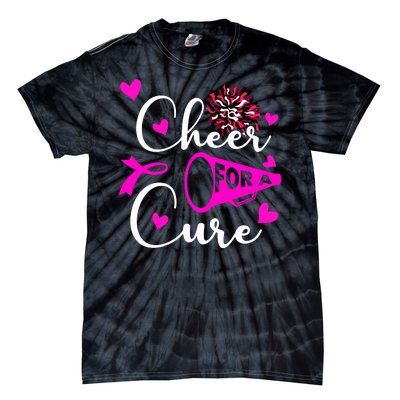 Cheer For A Cure Breast Cancer Awareness Tie-Dye T-Shirt