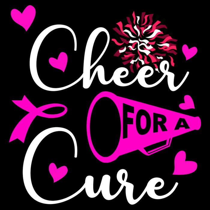 Cheer For A Cure Breast Cancer Awareness Tie-Dye T-Shirt