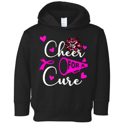 Cheer For A Cure Breast Cancer Awareness Toddler Hoodie
