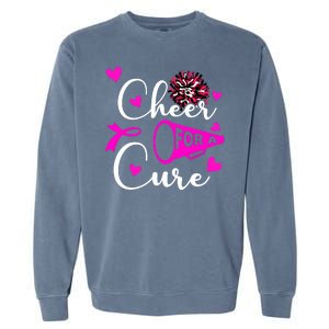 Cheer For A Cure Breast Cancer Awareness Garment-Dyed Sweatshirt