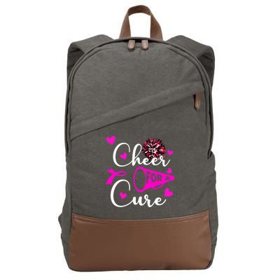 Cheer For A Cure Breast Cancer Awareness Cotton Canvas Backpack