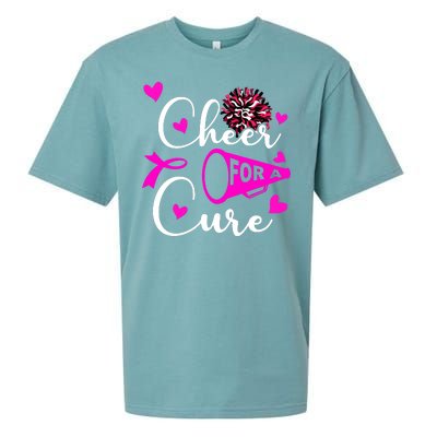 Cheer For A Cure Breast Cancer Awareness Sueded Cloud Jersey T-Shirt