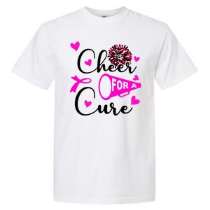 Cheer For A Cure Breast Cancer Awareness Garment-Dyed Heavyweight T-Shirt