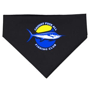 Caught Fuck All Fishing Club USA-Made Doggie Bandana