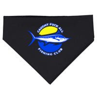 Caught Fuck All Fishing Club USA-Made Doggie Bandana