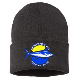 Caught Fuck All Fishing Club Sustainable Knit Beanie