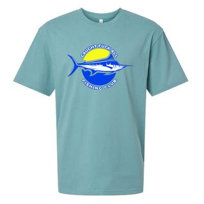 Caught Fuck All Fishing Club Sueded Cloud Jersey T-Shirt