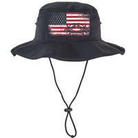 Crab Fisherman American Flag 4th of July Crabbing Bucket Hat