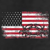Crab Fisherman American Flag 4th of July Crabbing 11oz C Handle Ceramic Mug