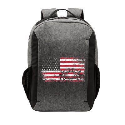 Crab Fisherman American Flag 4th of July Crabbing Vector Backpack