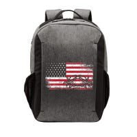 Crab Fisherman American Flag 4th of July Crabbing Vector Backpack