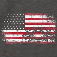 Crab Fisherman American Flag 4th of July Crabbing Vector Backpack