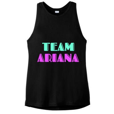 Cheer For Ariana, Show Support Be On Team Ariana | 90s Style Ladies PosiCharge Tri-Blend Wicking Tank