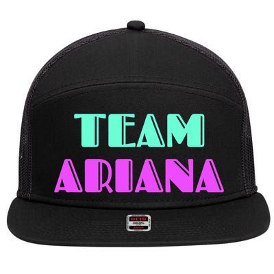 Cheer For Ariana, Show Support Be On Team Ariana | 90s Style 7 Panel Mesh Trucker Snapback Hat