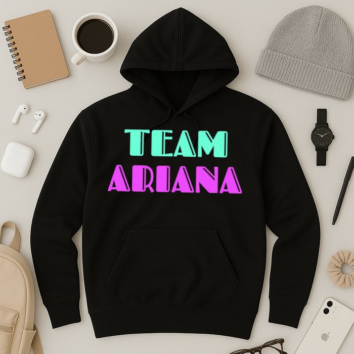 Cheer For Ariana, Show Support Be On Team Ariana | 90s Style Hoodie