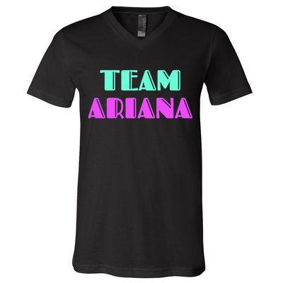 Cheer For Ariana, Show Support Be On Team Ariana | 90s Style V-Neck T-Shirt