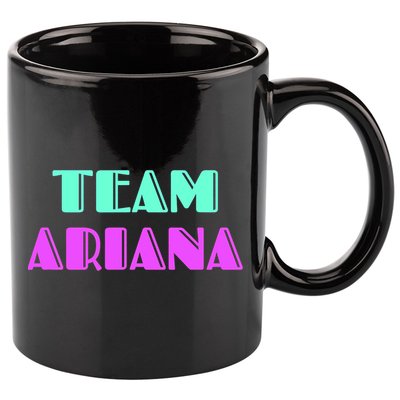 Cheer For Ariana, Show Support Be On Team Ariana | 90s Style 11oz C Handle Ceramic Mug