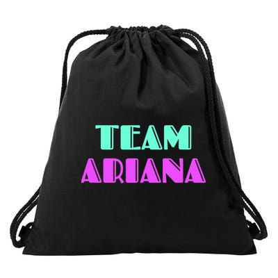 Cheer For Ariana, Show Support Be On Team Ariana | 90s Style Drawstring Bag