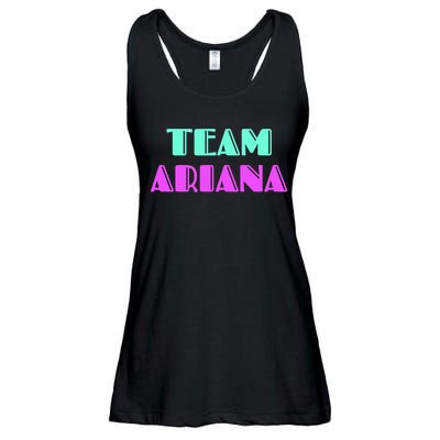 Cheer For Ariana, Show Support Be On Team Ariana | 90s Style Ladies Essential Flowy Tank