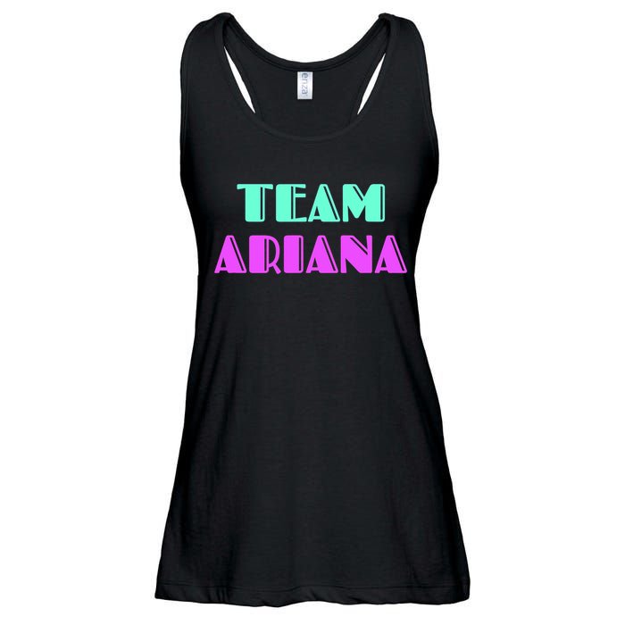 Cheer For Ariana, Show Support Be On Team Ariana | 90s Style Ladies Essential Flowy Tank