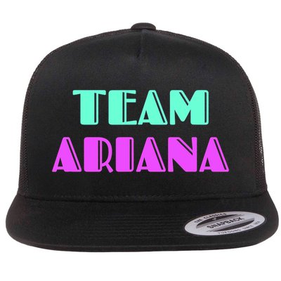 Cheer For Ariana, Show Support Be On Team Ariana | 90s Style Flat Bill Trucker Hat