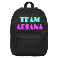 Cheer For Ariana, Show Support Be On Team Ariana | 90s Style 16 in Basic Backpack