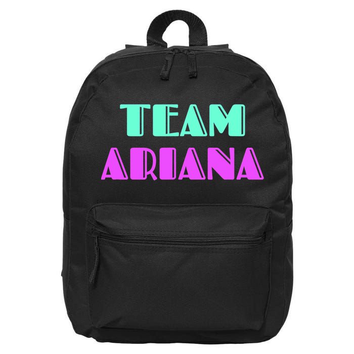 Cheer For Ariana, Show Support Be On Team Ariana | 90s Style 16 in Basic Backpack
