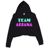 Cheer For Ariana, Show Support Be On Team Ariana | 90s Style Crop Fleece Hoodie