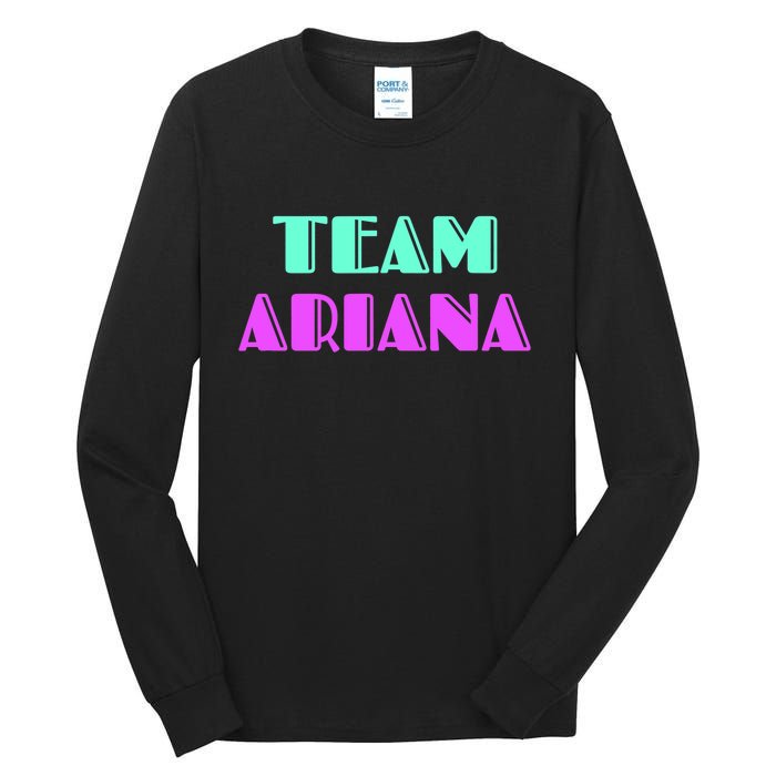 Cheer For Ariana, Show Support Be On Team Ariana | 90s Style Tall Long Sleeve T-Shirt