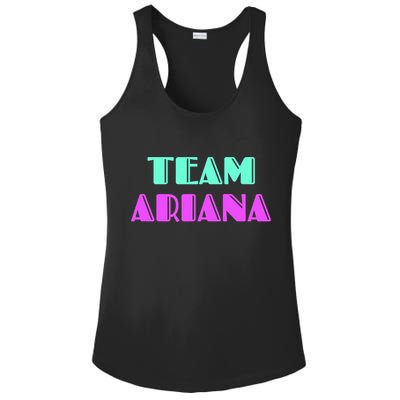 Cheer For Ariana, Show Support Be On Team Ariana | 90s Style Ladies PosiCharge Competitor Racerback Tank