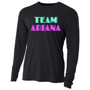 Cheer For Ariana, Show Support Be On Team Ariana | 90s Style Cooling Performance Long Sleeve Crew