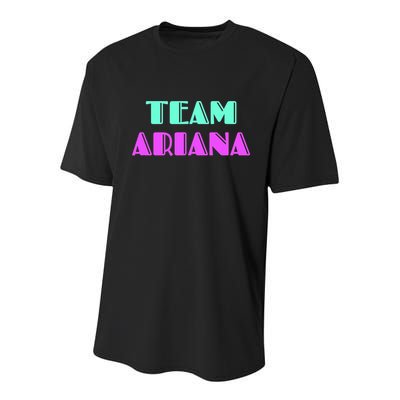 Cheer For Ariana, Show Support Be On Team Ariana | 90s Style Youth Performance Sprint T-Shirt