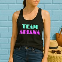 Cheer For Ariana, Show Support Be On Team Ariana | 90s Style Womens Tank Top