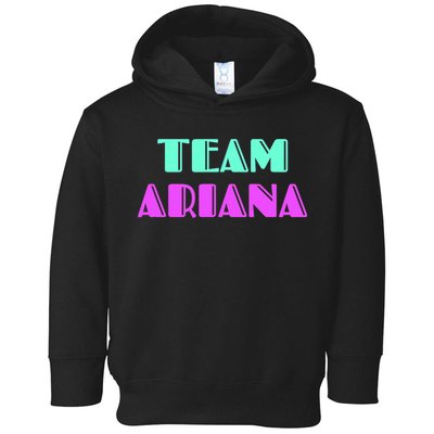 Cheer For Ariana, Show Support Be On Team Ariana | 90s Style Toddler Hoodie