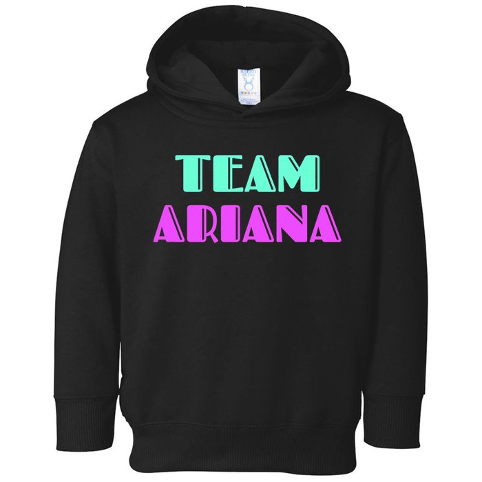 Cheer For Ariana, Show Support Be On Team Ariana | 90s Style Toddler Hoodie