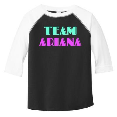 Cheer For Ariana, Show Support Be On Team Ariana | 90s Style Toddler Fine Jersey T-Shirt