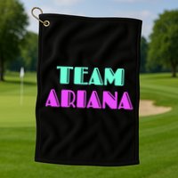 Cheer For Ariana, Show Support Be On Team Ariana | 90s Style Golf Towel
