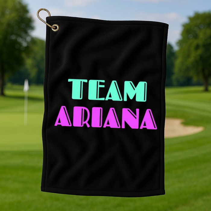 Cheer For Ariana, Show Support Be On Team Ariana | 90s Style Golf Towel