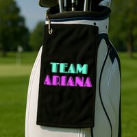 Cheer For Ariana, Show Support Be On Team Ariana | 90s Style Golf Towel