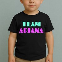Cheer For Ariana, Show Support Be On Team Ariana | 90s Style Toddler T-Shirt
