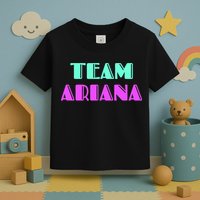 Cheer For Ariana, Show Support Be On Team Ariana | 90s Style Toddler T-Shirt