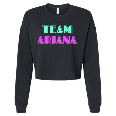 Cheer For Ariana, Show Support Be On Team Ariana | 90s Style Cropped Pullover Crew