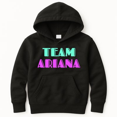 Cheer For Ariana, Show Support Be On Team Ariana | 90s Style Kids Hoodie