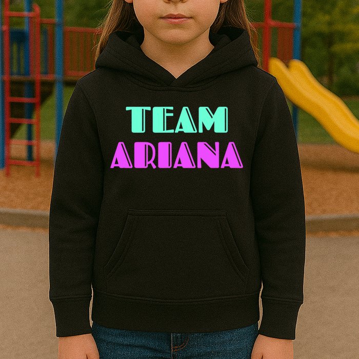 Cheer For Ariana, Show Support Be On Team Ariana | 90s Style Kids Hoodie