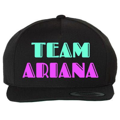 Cheer For Ariana, Show Support Be On Team Ariana | 90s Style Wool Snapback Cap