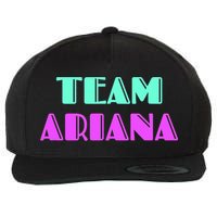 Cheer For Ariana, Show Support Be On Team Ariana | 90s Style Wool Snapback Cap