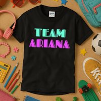Cheer For Ariana, Show Support Be On Team Ariana | 90s Style Kids T-Shirt