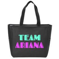 Cheer For Ariana, Show Support Be On Team Ariana | 90s Style Zip Tote Bag
