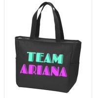 Cheer For Ariana, Show Support Be On Team Ariana | 90s Style Zip Tote Bag