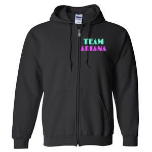 Cheer For Ariana, Show Support Be On Team Ariana | 90s Style Full Zip Hoodie